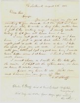 Charles Sheaff- Letter to Brother George Sheaff (1862-08-08)