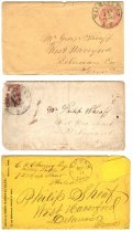 Sheaff Family- 3 Letter Envelopes (1860s)