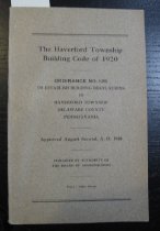 Haverford Township building code of 1920