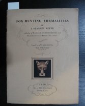 Fox hunting formalities.