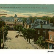 Where the celebrated mineral waters are found, Preston, Canada