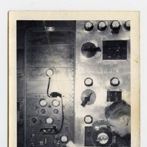 [William Geiger in CKCR radio studio]