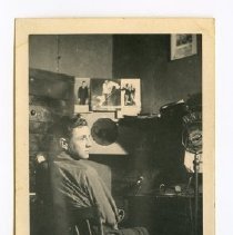 [William Geiger in CKCR studio]