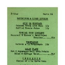 [Maple Dining Room Menu]