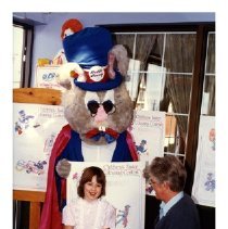 [Budd Bunny at colouring contest]