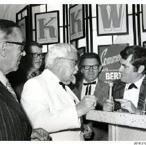 [Colonel Sanders being interviewed by CKKW announcer]