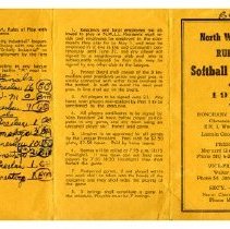 North Waterloo Rural Softball League game schedule