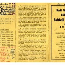 North Waterloo Rural Softball League game schedule