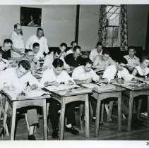 [George Deorksen in a class]