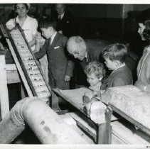 [Conveyor belt of candy at Hamblin-Metcalfe Limited]