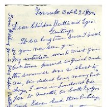 [Letter from Christina Brand to son, Ezra Brand]