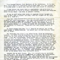 [Letter from Reverand D.H. Brand]