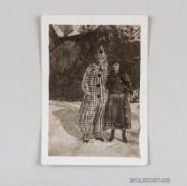 [Stuart and Pearl dressed for winter carnival]