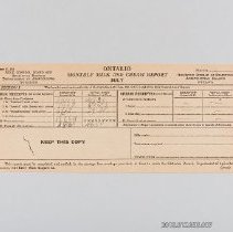 Ontario Monthly Milk and Cream Report