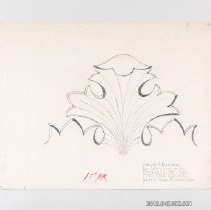 [Drawing - stylized acanthus leaf]
