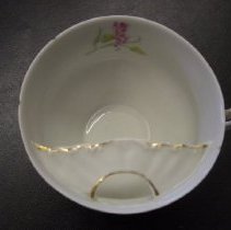 Moustache cup - top view