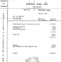 Plymouth Receipt-1949