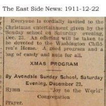 Avondale Sunday School-1911