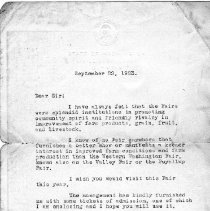 Harold Everson Invite by Governor to the Puyallup Fair