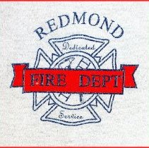 Detail of a Redmond Fire Department Dedicated Service T-Shirt