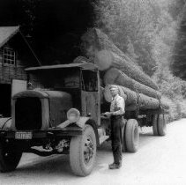 Redmond mill owner Henry Isackson hauls logs to Woodinville