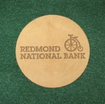 Redmond National Bank Coaster