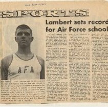 Military: Lambert Sets Record for Airforce School