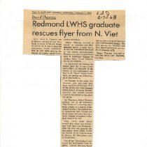 Military: LWHS Graduate Rescues Flyer From N. Vietnam