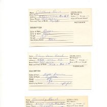 Military: Registration Card for Civil Defense Workers, part 3