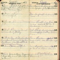Bruce army camp daily activities, Sept 5-18, 1943
