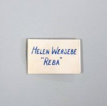 Wersebe Helen's "Reba" Name Tag