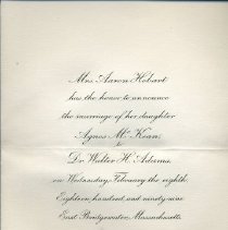 Vaillant Friend Wedding Announcement