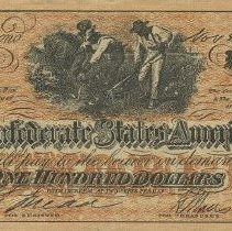 $100 Reproduction Confederae Note