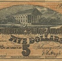 $5 Reproduction Confederate Note