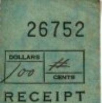 Receipt (A) from Malcolm Johnson's Wallet