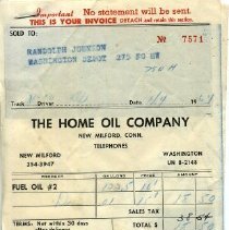 Home Heating Oil Invoice