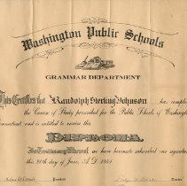 Washington Public Schools Grammar Department Diploma