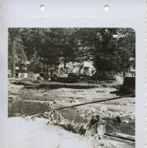 1955 photograph of flood damages