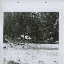 1955 photograph of flood damages