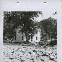 1955 photograph of flood damages