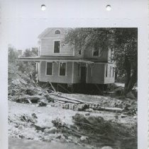 1955 photograph of flood damages