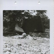 1955 photograph of flood damages