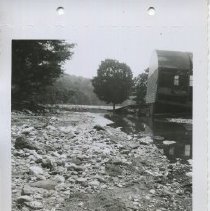 1955 photograph of flood damages
