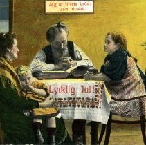 Swedish Christmas Postcard