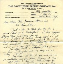 Letter to Louise Gunnarson