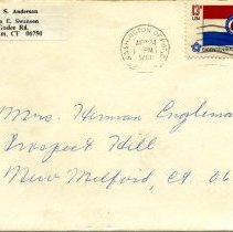 Envelope Addressed to Rebecca Engleman