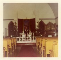 Reverend C. Howard Anderson at the Trinity Lutheran Church