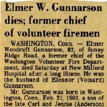 Elmer Gunnarson's Obituary