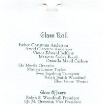 Invitation to Washington High School 1925 Commencement