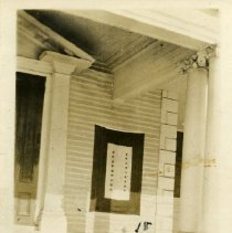 Stars Service Flag in front of Congregational Church on Washington Green, 1
